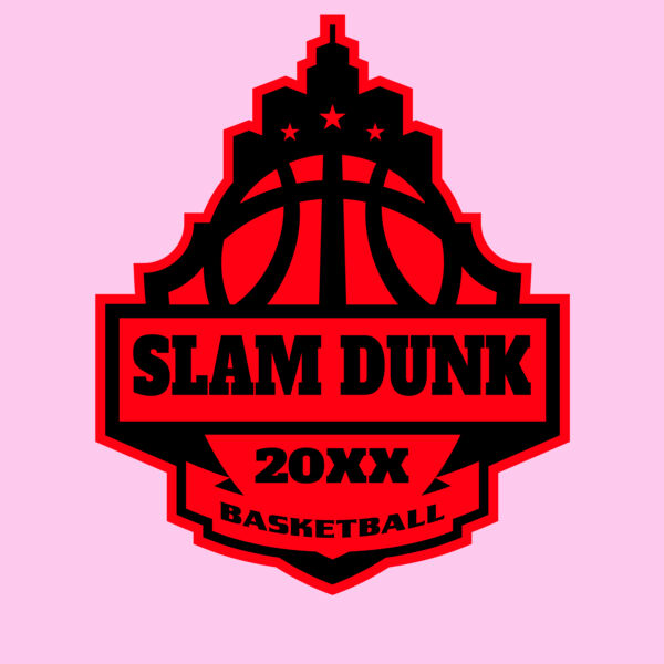 SLAM DUNK Basketball Logo Template Thumbnail