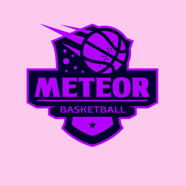 Meteor Basketball logo template Thumbnail