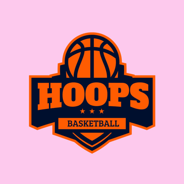 Hoops Basketball logo template 03 Thumbnail