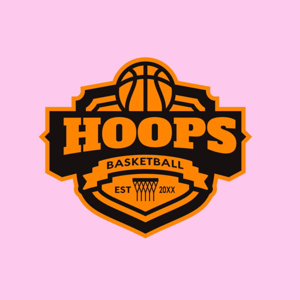 Hoops Basketball logo template 04 Thumbnail