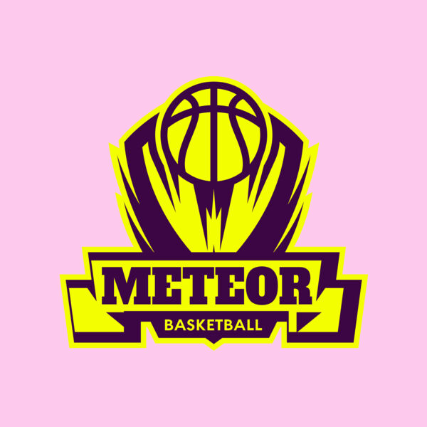 Meteor Basketball Logo Template Thumbnail