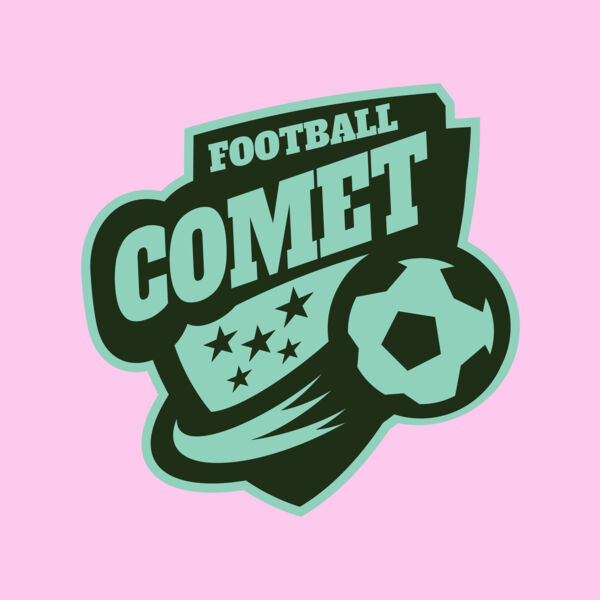 Comet Football logo template Thumbnail