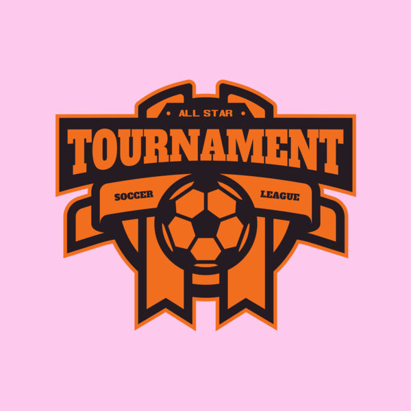 Tournament Soccer league logo template Thumbnail