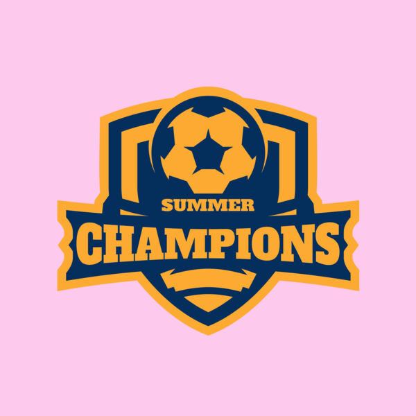 Champions Summer Soccer logo template Thumbnail