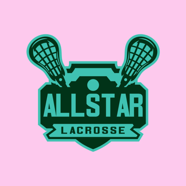 All stars Lacrosse Logo Template Thumbnail