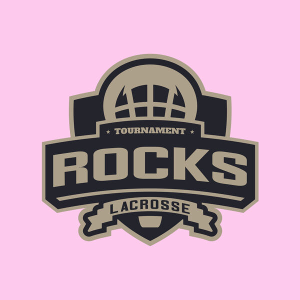 Rocks Tournament Lacrosse Logo Template Thumbnail