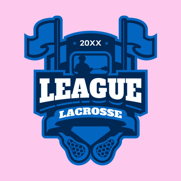 League Lacrosse Logo Template Thumbnail