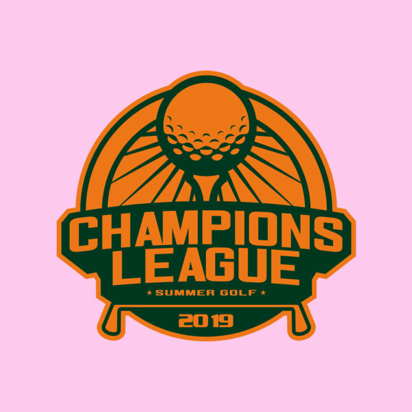 Champions League Summer Golf logo template Thumbnail