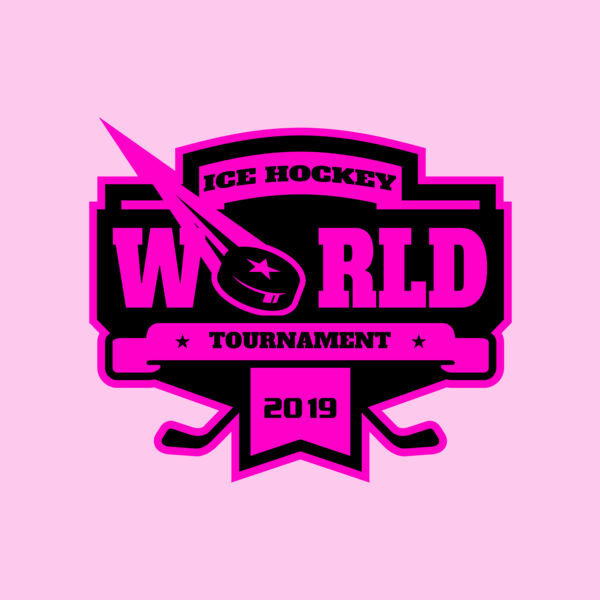 World Ice Hockey Tournament logo template Thumbnail