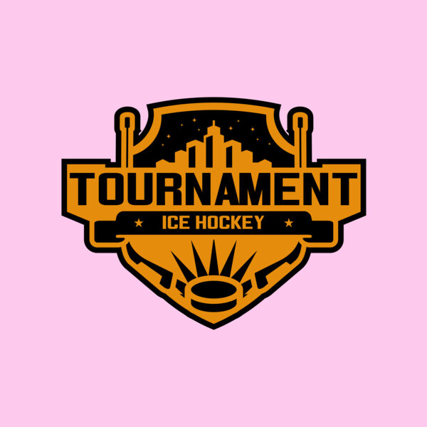 Tournament Ice Hockey logo template 02 Thumbnail