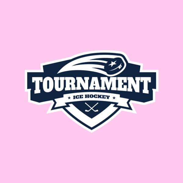 Tournament Ice Hockey logo template 02 Thumbnail