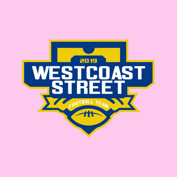 West Coast Street Football League logo template Thumbnail