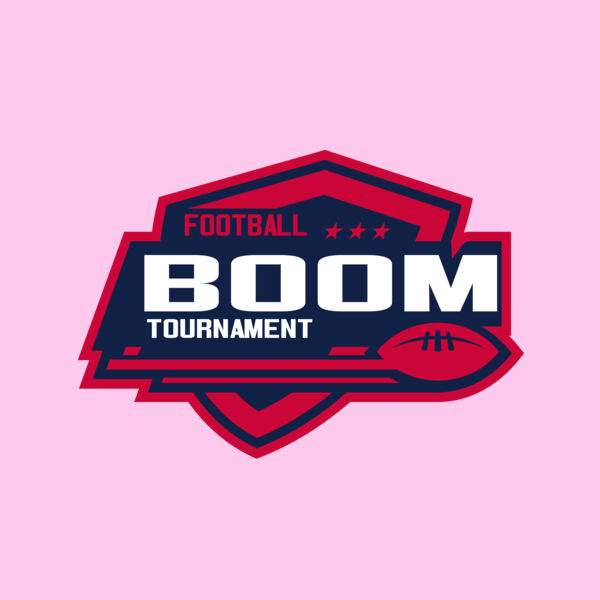 Boom Tournament Football logo template Thumbnail