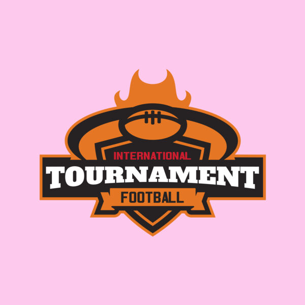 Tournament International Football logo template Thumbnail