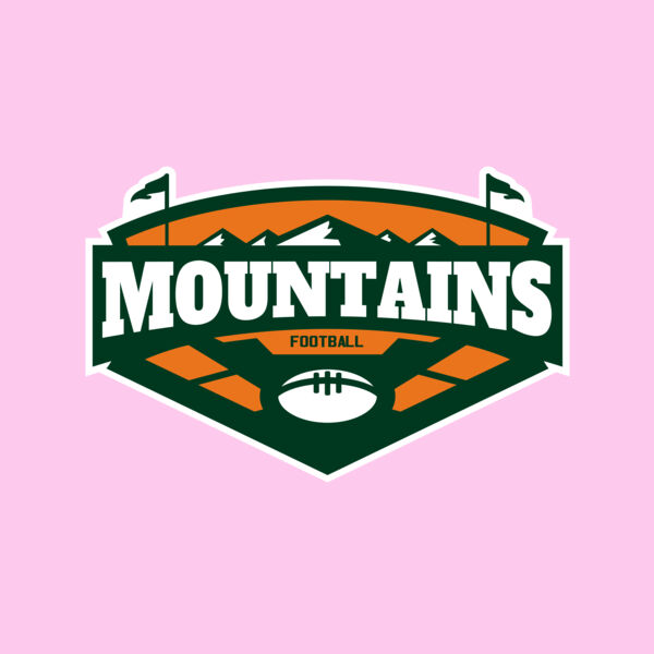 Mountains Football logo template 02 Thumbnail