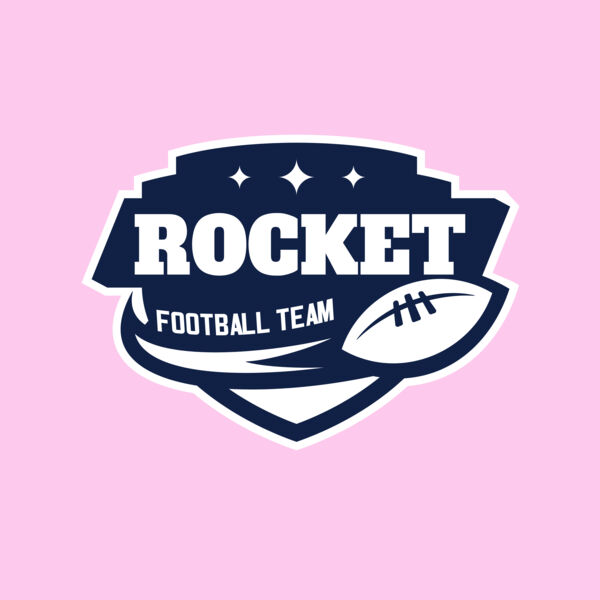 Rocket Football Team logo template Thumbnail