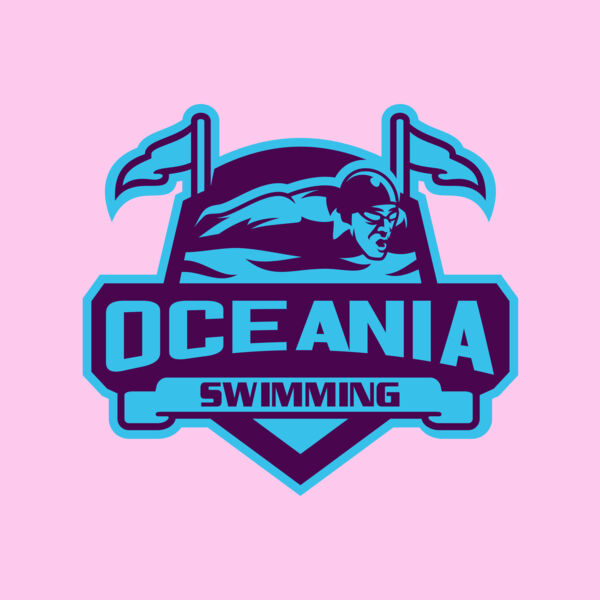 Oceania Swimming logo template Thumbnail