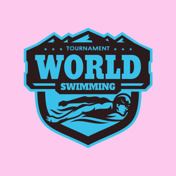 World Tournament Swimming logo template Thumbnail