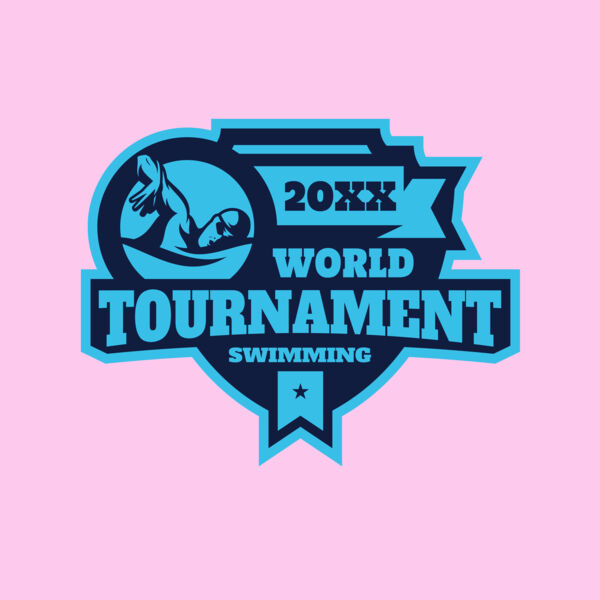 Tournament World  Swimming logo template Thumbnail