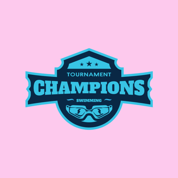 Champions Tournament Swimming logo template Thumbnail