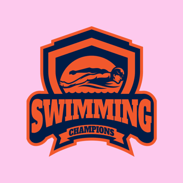 Swimming Champions logo template Thumbnail