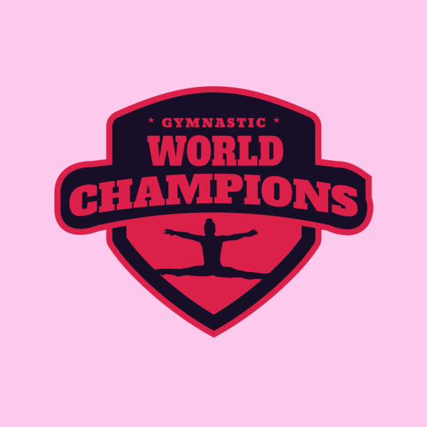 Gymnastic World Champions logo template Thumbnail