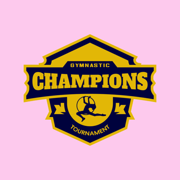 Champions Gymnastic Tournament logo template Thumbnail