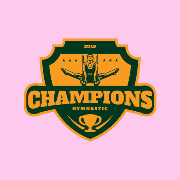 Champions Gymnastic logo template Thumbnail